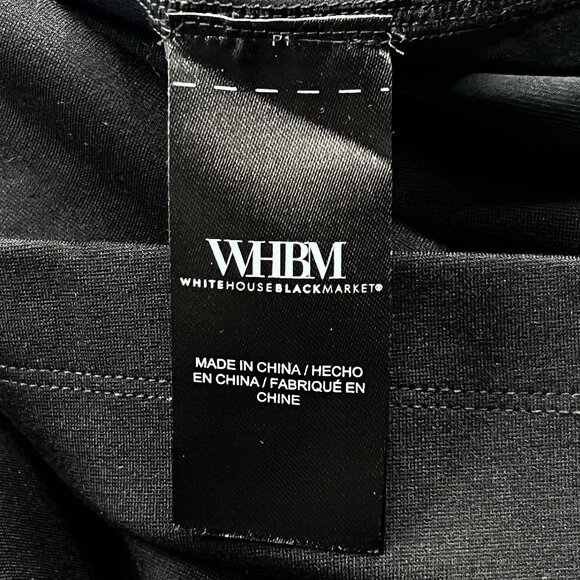 White House Black Market AURA Long Sleeve Sculpting Mini Dress Black Sz 10 - NWT - Picture 6 of 6